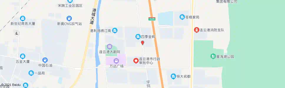 连云港四季金辉_公交站地图_连云港公交_妙搜公交查询2025