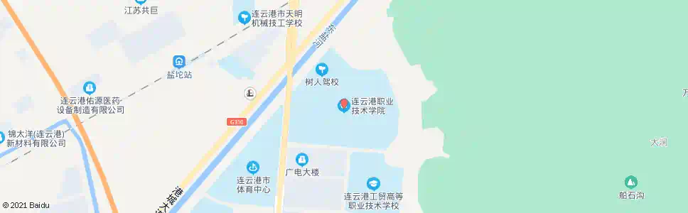 连云港职业技术学院_公交站地图_连云港公交_妙搜公交查询2025
