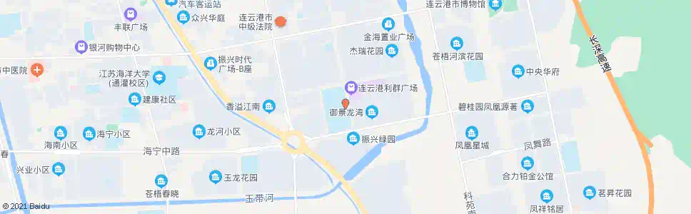 连云港新海苍梧中学东门_公交站地图_连云港公交_妙搜公交查询2025