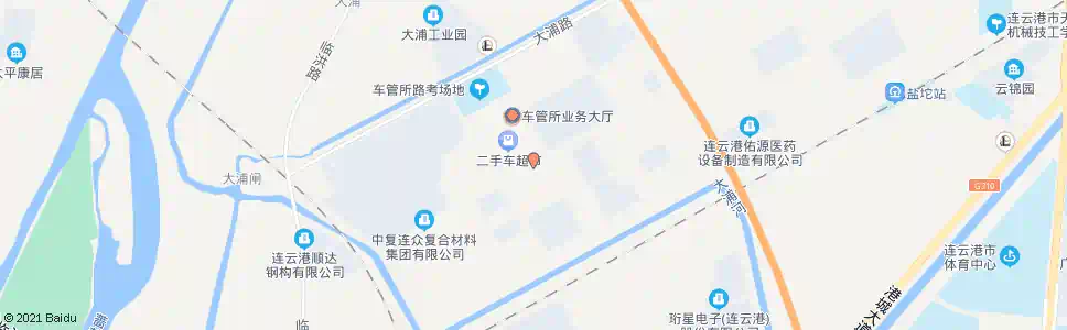 连云港车辆管理所(新)_公交站地图_连云港公交_妙搜公交查询2025
