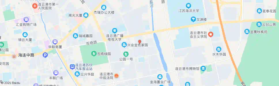 连云港明珠皇冠花园(南)_公交站地图_连云港公交_妙搜公交查询2025