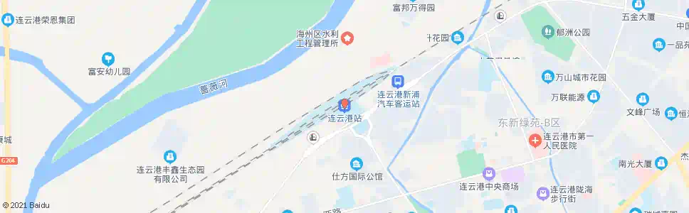 连云港中科院_公交站地图_连云港公交_妙搜公交查询2025