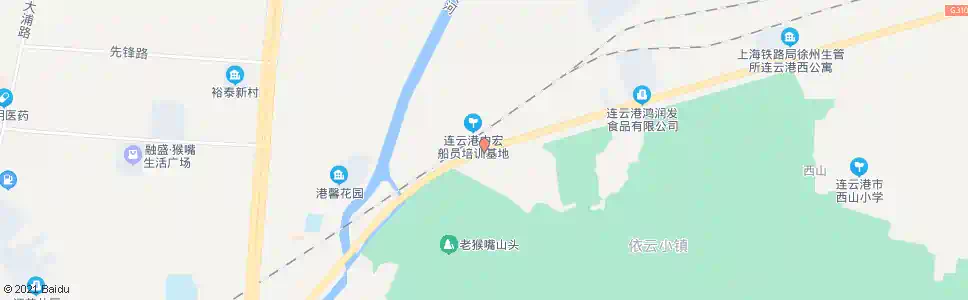 连云港猴嘴工业区_公交站地图_连云港公交_妙搜公交查询2025