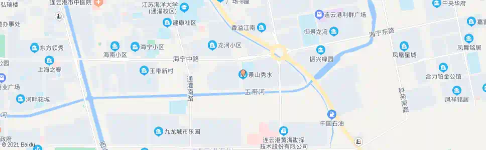 连云港景山秀水(西)_公交站地图_连云港公交_妙搜公交查询2025