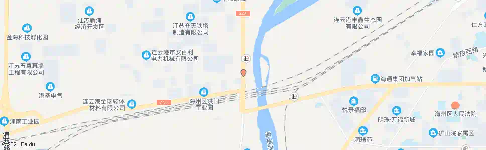 连云港八中队_公交站地图_连云港公交_妙搜公交查询2025
