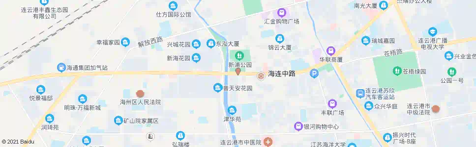 连云港黄海影剧院(BRT)_公交站地图_连云港公交_妙搜公交查询2025