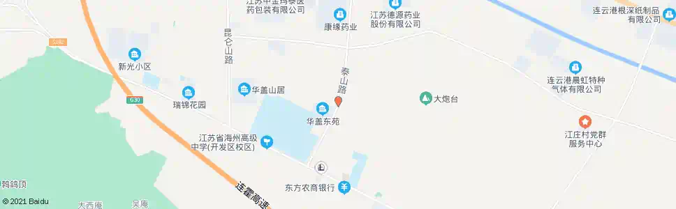 连云港华盖东苑_公交站地图_连云港公交_妙搜公交查询2025