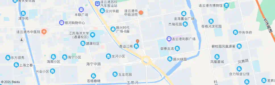 连云港香溢江南_公交站地图_连云港公交_妙搜公交查询2025