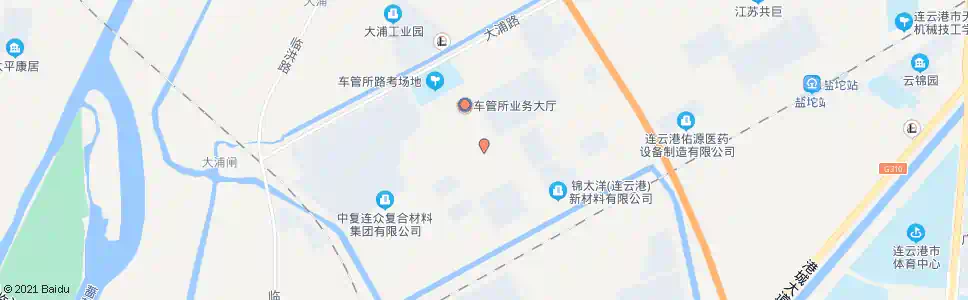 连云港车管所南_公交站地图_连云港公交_妙搜公交查询2025