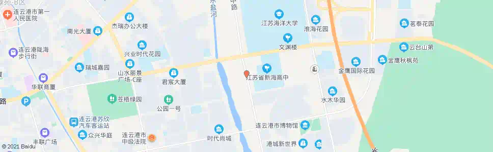 连云港新海高级中学西_公交站地图_连云港公交_妙搜公交查询2025