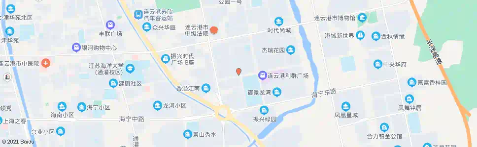 连云港香溢世纪花城南门_公交站地图_连云港公交_妙搜公交查询2025
