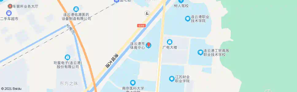 连云港体育中心_公交站地图_连云港公交_妙搜公交查询2025