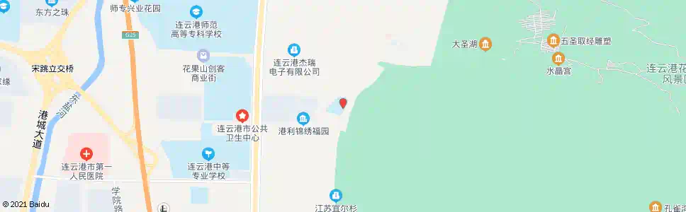 连云港花果山中学_公交站地图_连云港公交_妙搜公交查询2025