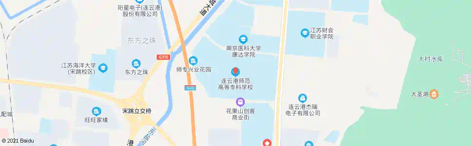 连云港师专_公交站地图_连云港公交_妙搜公交查询2025
