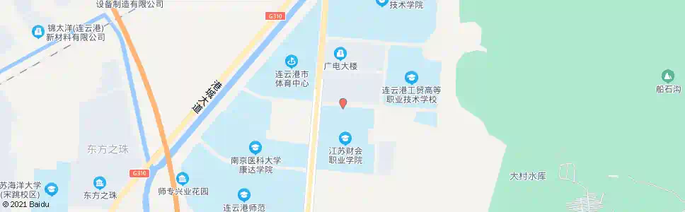 连云港财校北门_公交站地图_连云港公交_妙搜公交查询2025