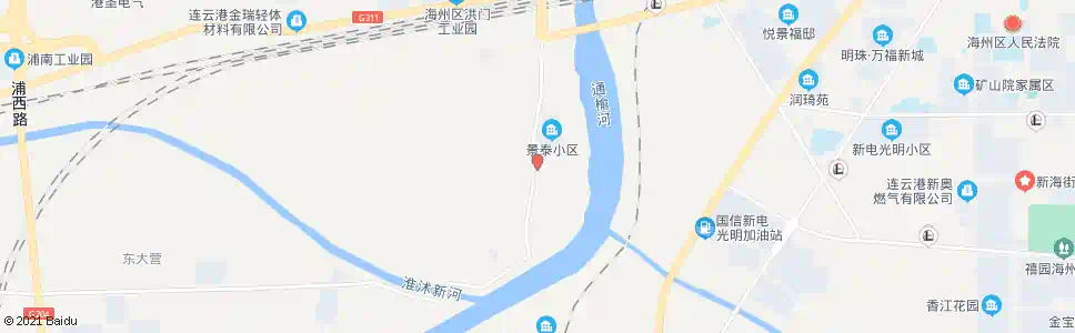 连云港洪门村_公交站地图_连云港公交_妙搜公交查询2025