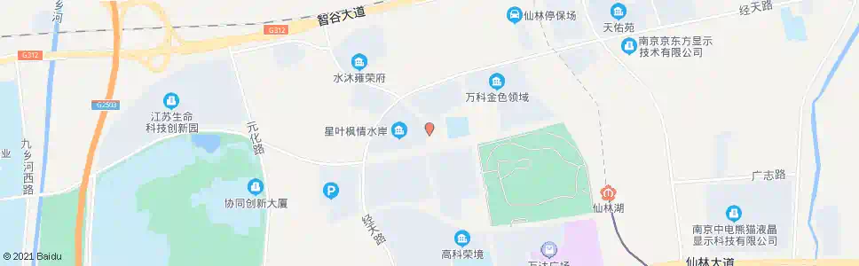 南京学森路_公交站地图_南京公交_妙搜公交查询2025