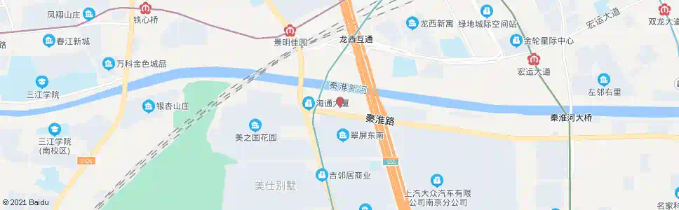 南京左岸名苑_公交站地图_南京公交_妙搜公交查询2025