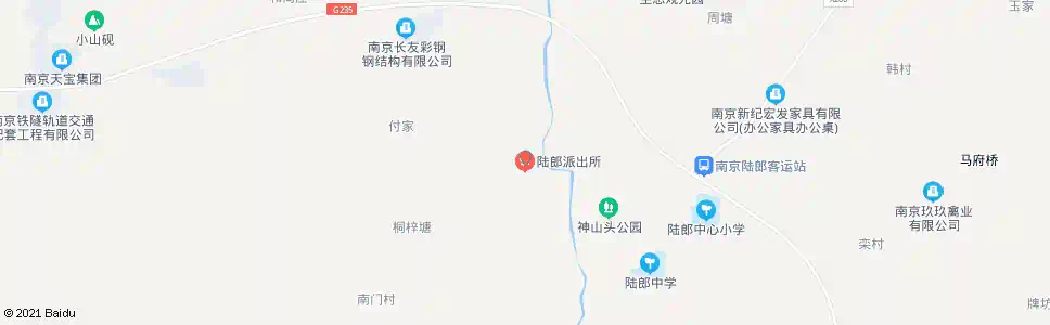 南京陆郎派出所_公交站地图_南京公交_妙搜公交查询2025