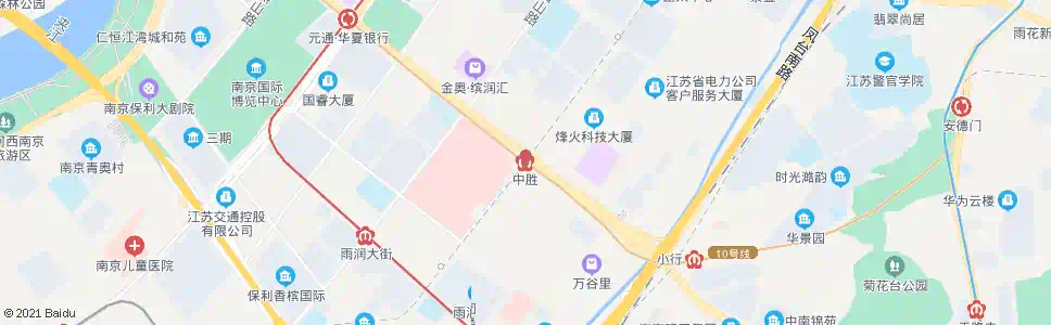 南京中胜站_公交站地图_南京公交_妙搜公交查询2025