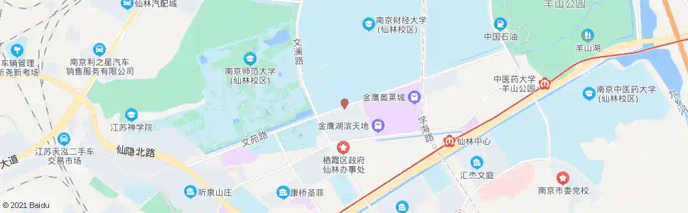 南京文苑路_公交站地图_南京公交_妙搜公交查询2025