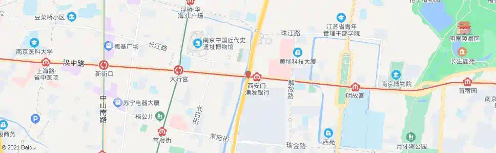 南京中山东路逸仙桥_公交站地图_南京公交_妙搜公交查询2025
