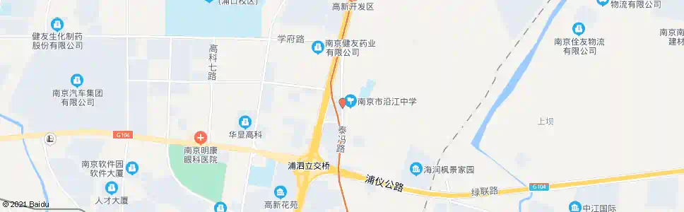 南京泰冯路新沿路_公交站地图_南京公交_妙搜公交查询2025