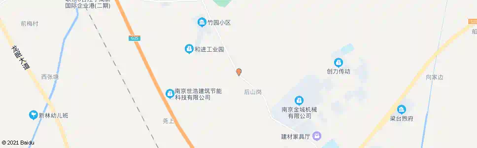 南京后山岗_公交站地图_南京公交_妙搜公交查询2025