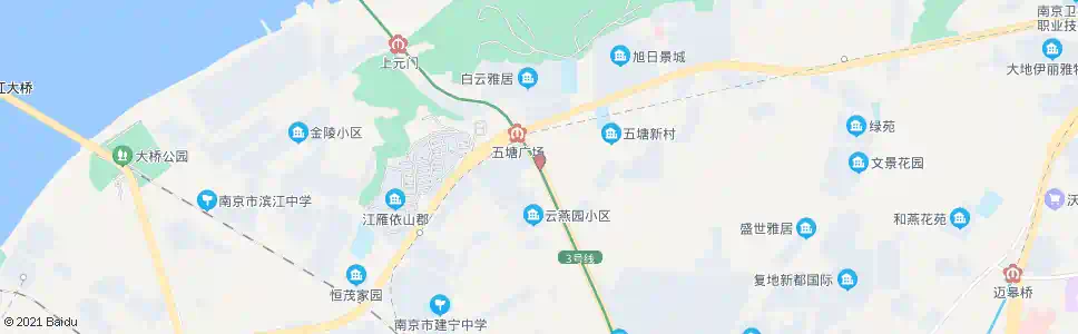 南京五塘村_公交站地图_南京公交_妙搜公交查询2025