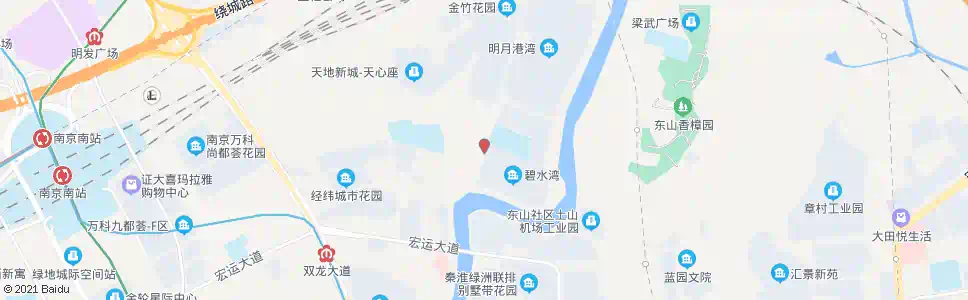 南京天地新城东门_公交站地图_南京公交_妙搜公交查询2025