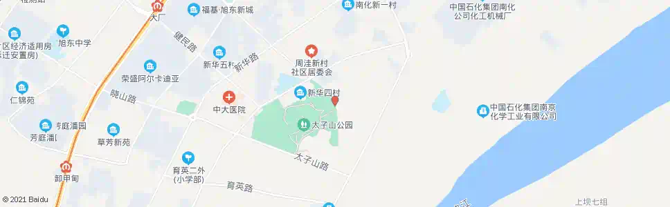 南京太子山公园东_公交站地图_南京公交_妙搜公交查询2025