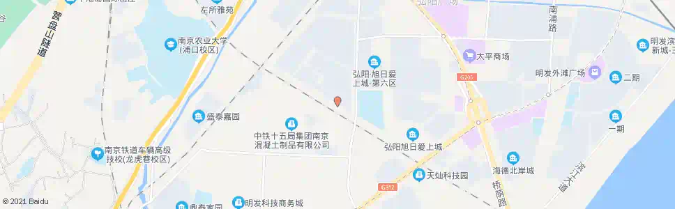 南京旭日爱上城四街区南_公交站地图_南京公交_妙搜公交查询2025