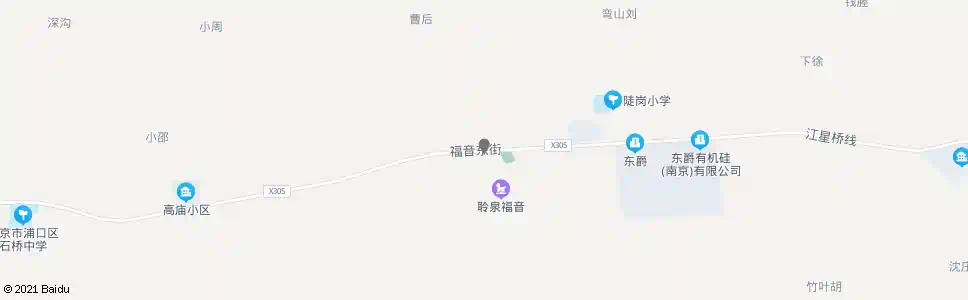 南京福音东街陡岗_公交站地图_南京公交_妙搜公交查询2025
