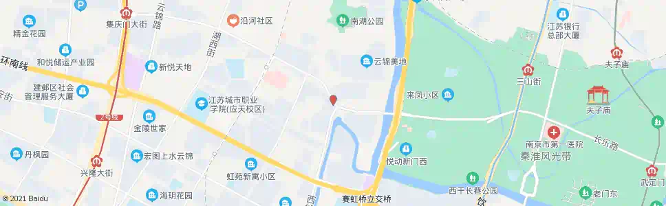 南京彩虹苑_公交站地图_南京公交_妙搜公交查询2025