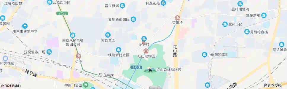 南京红山站_公交站地图_南京公交_妙搜公交查询2025