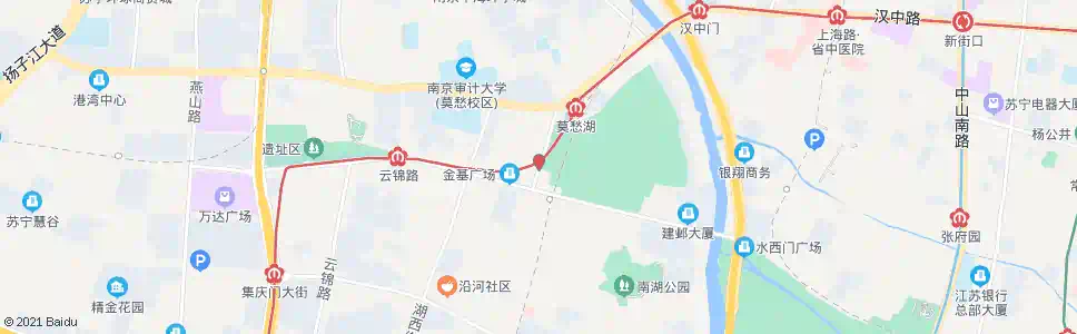 南京莫愁湖西路_公交站地图_南京公交_妙搜公交查询2025