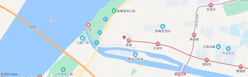 南京秦新路_公交站地图_南京公交_妙搜公交查询2025