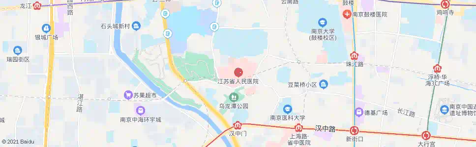 南京人民医院(西门)_公交站地图_南京公交_妙搜公交查询2025