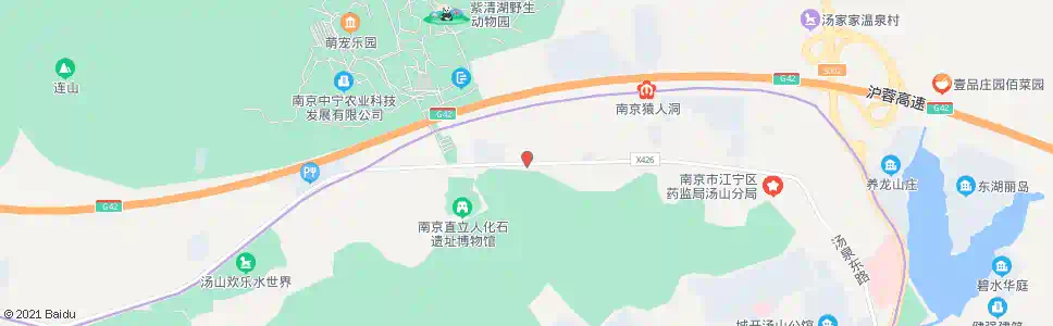 南京汤山溶洞东_公交站地图_南京公交_妙搜公交查询2025