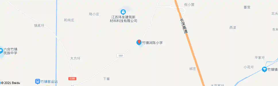 南京涧陈小学_公交站地图_南京公交_妙搜公交查询2025