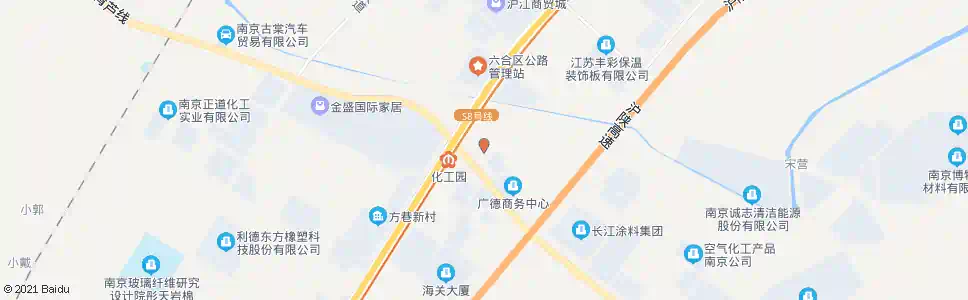南京化工园管委会_公交站地图_南京公交_妙搜公交查询2025