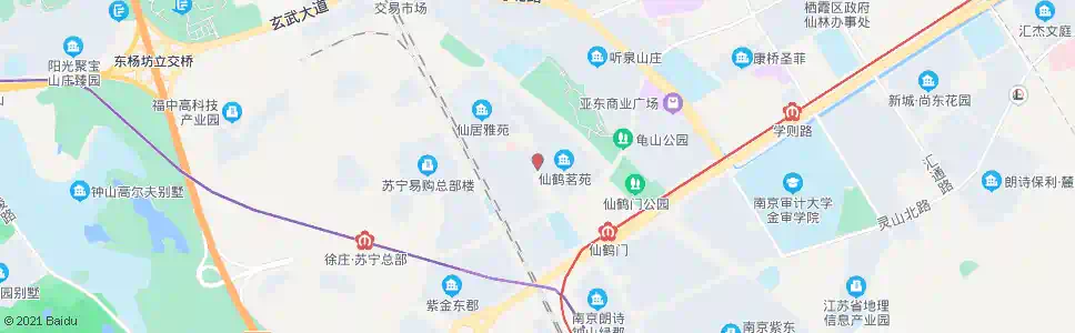 南京仙鹤茗苑_公交站地图_南京公交_妙搜公交查询2025