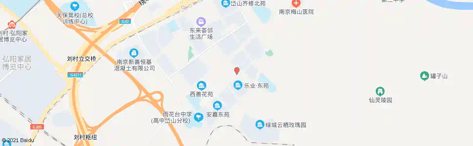 南京岱山中路管道路_公交站地图_南京公交_妙搜公交查询2025