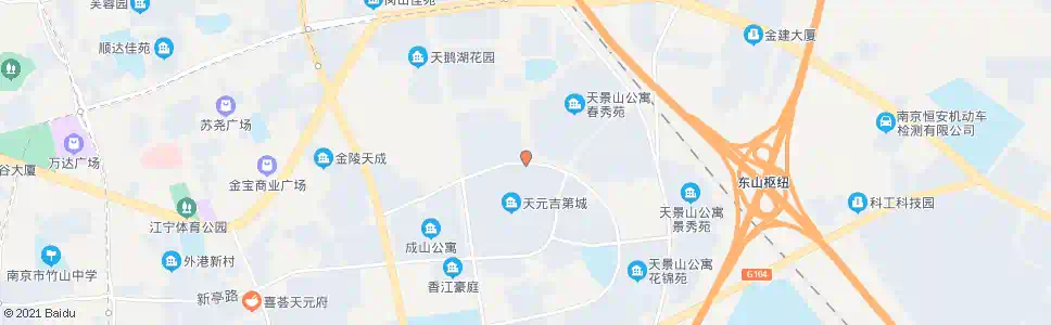 南京天元吉第城北_公交站地图_南京公交_妙搜公交查询2025