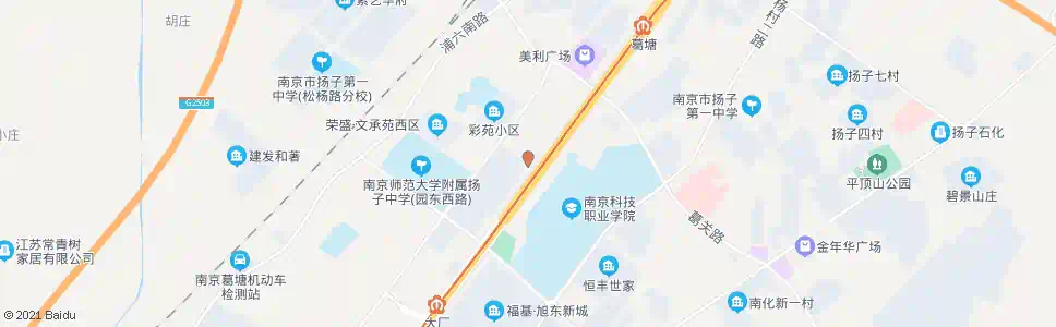 南京松杨路(尚品馨苑北门)_公交站地图_南京公交_妙搜公交查询2025