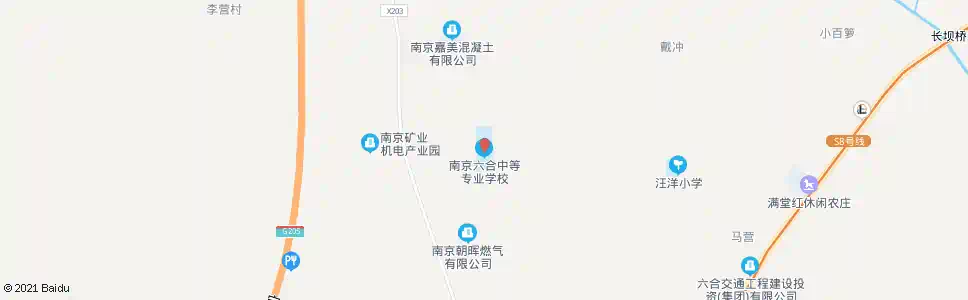 南京六合职校_公交站地图_南京公交_妙搜公交查询2025