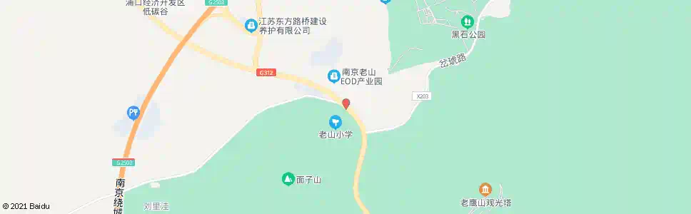 南京老山岔路口西站_公交站地图_南京公交_妙搜公交查询2025