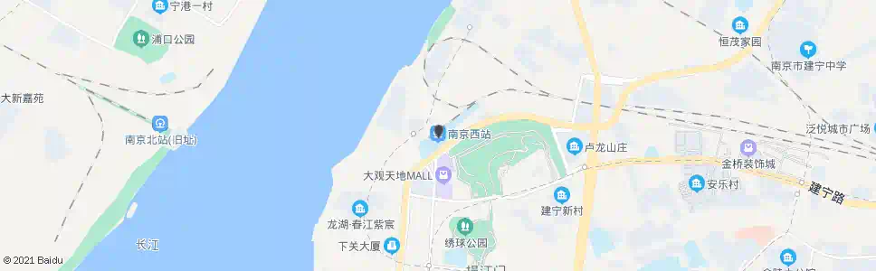 南京西园_公交站地图_南京公交_妙搜公交查询2025