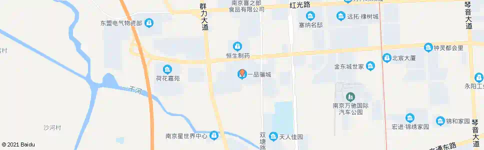 南京一品骊城_公交站地图_南京公交_妙搜公交查询2025