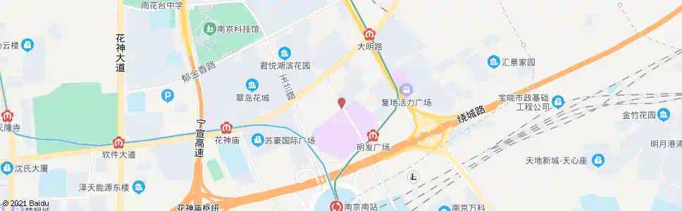 南京明城大道北_公交站地图_南京公交_妙搜公交查询2025